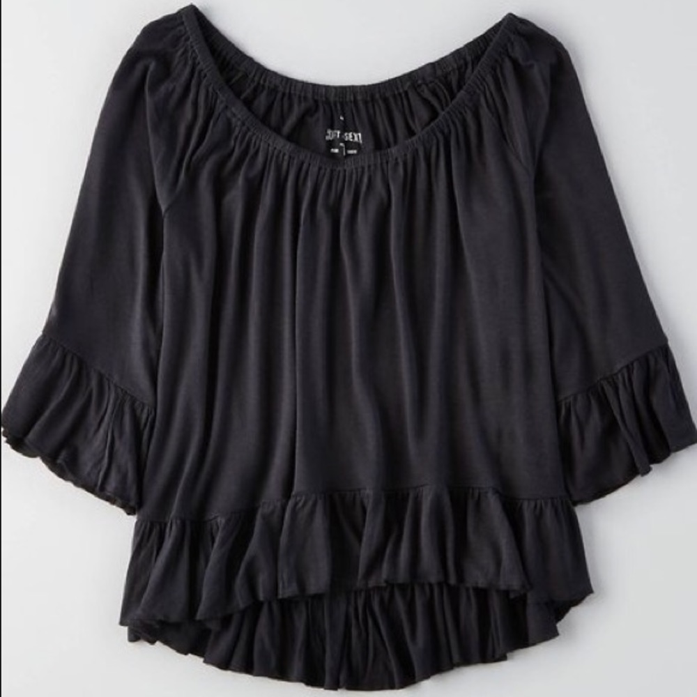 AEO Soft & Sexy Ruffle Shirt